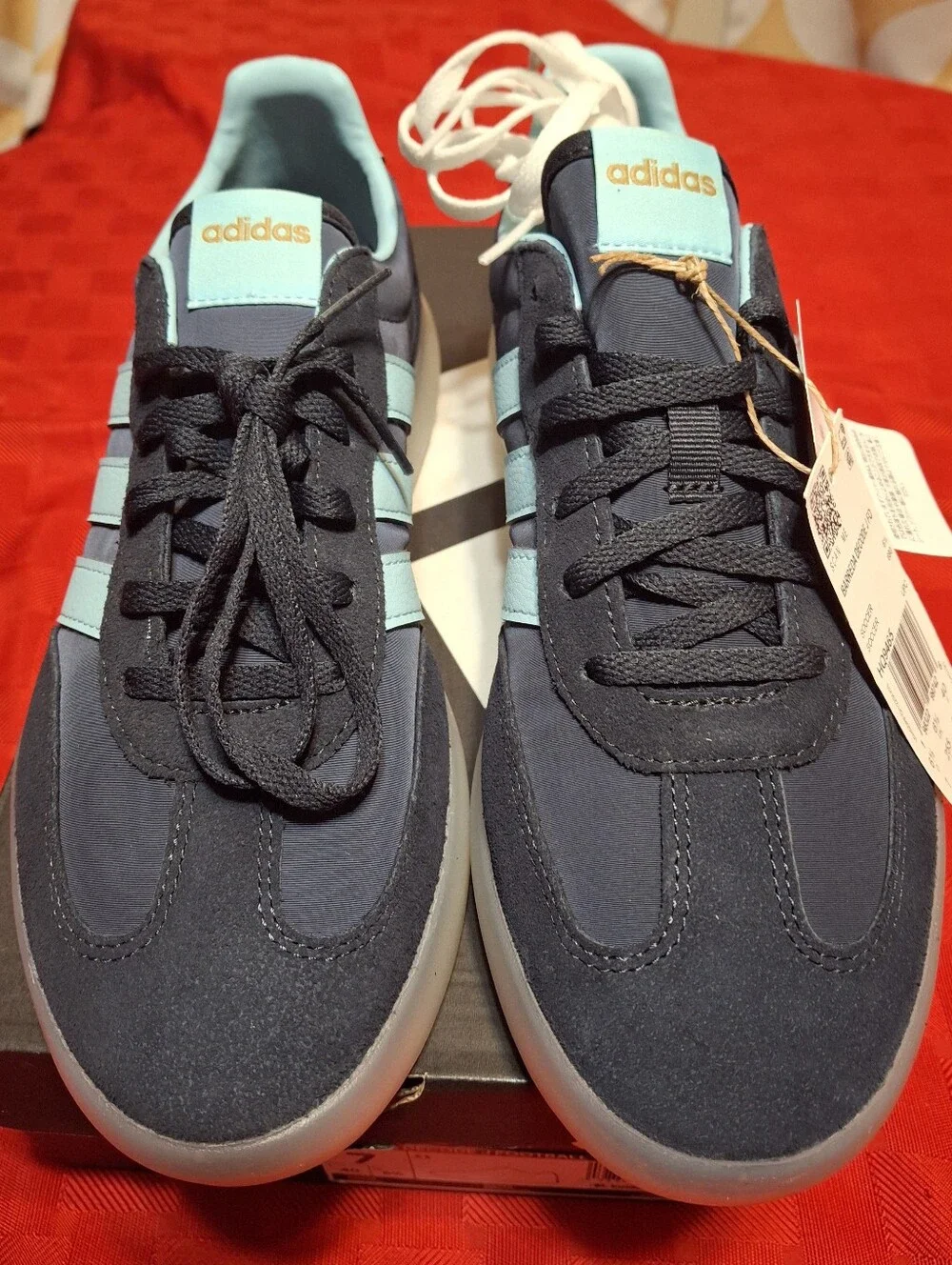 New adidas Barreda Decode Juniors' Shoes – Legend Ink/Ice Blue (Size 7 US)